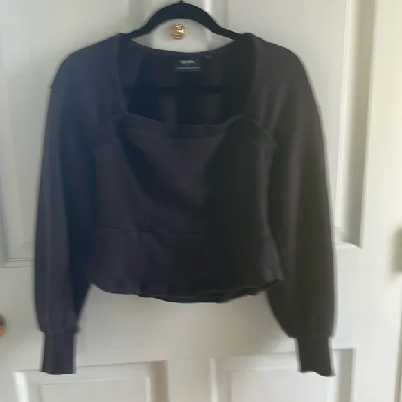 Maeve Cropped Sweatshirt, Small - Picture 2 of 6